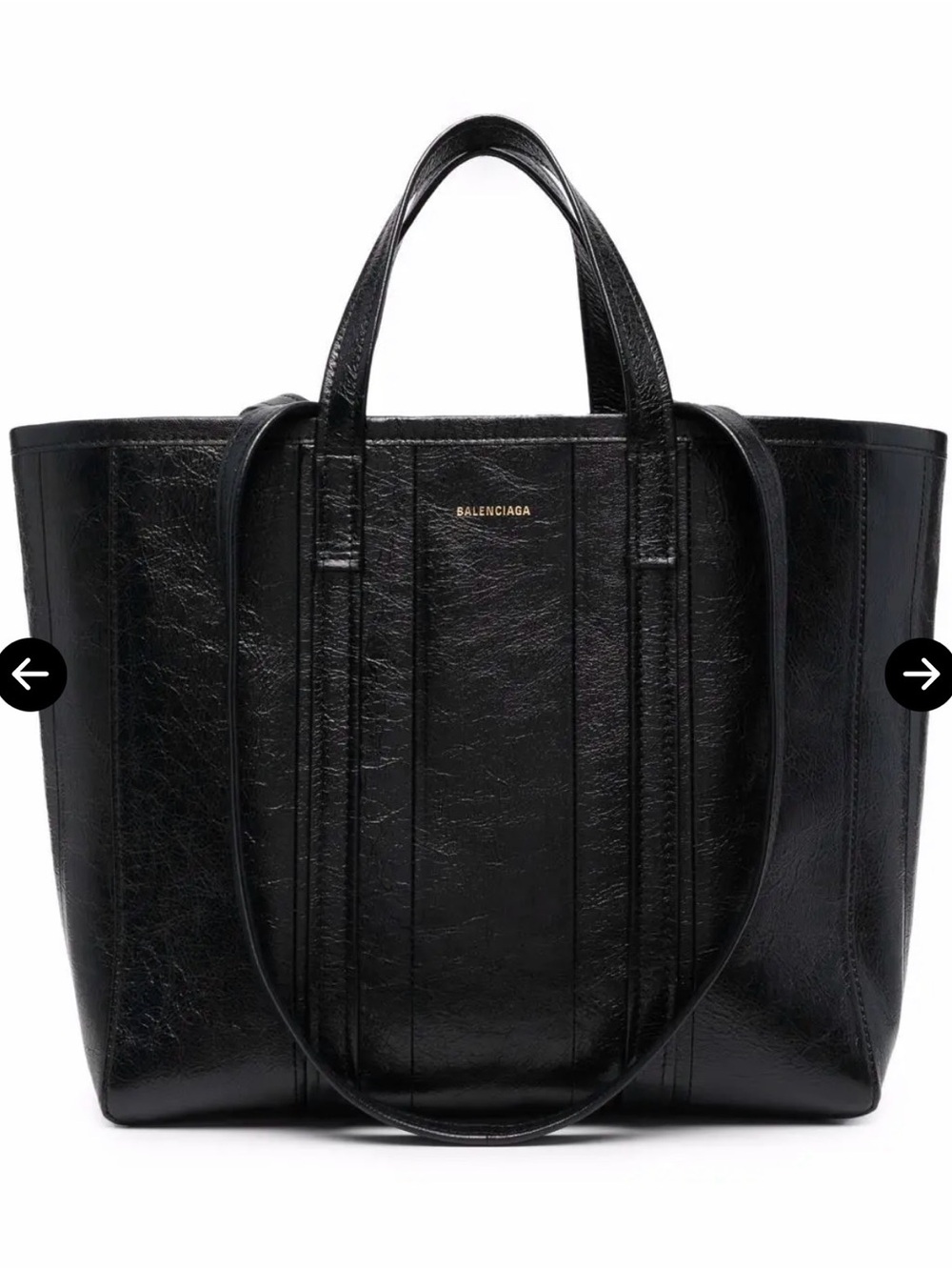 Balenciaga Medium Barbes East-West Shopper Tote Bag – Black